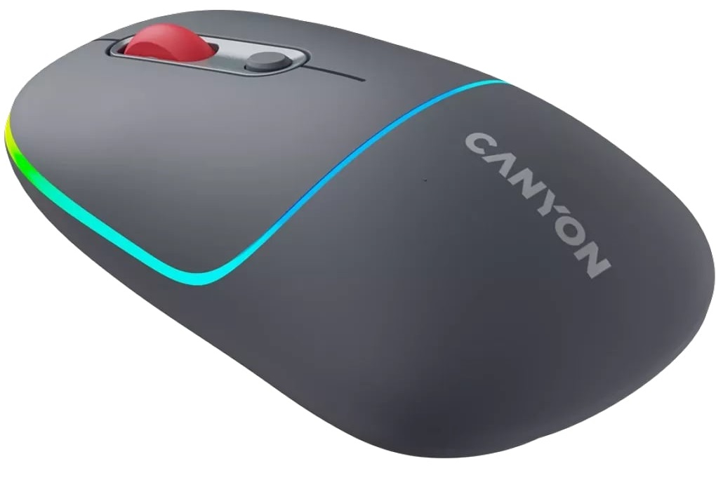 Миша CANYON MW-22 Dual Band RGB Dark Grey (CNS-CMSW22DG) · 2