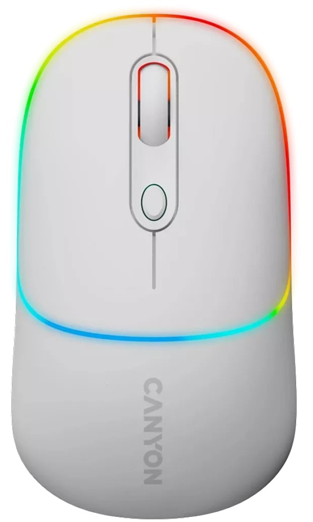 Миша CANYON MW-22 Dual Band RGB Snow White (CNS-CMSW22SW) в Києві