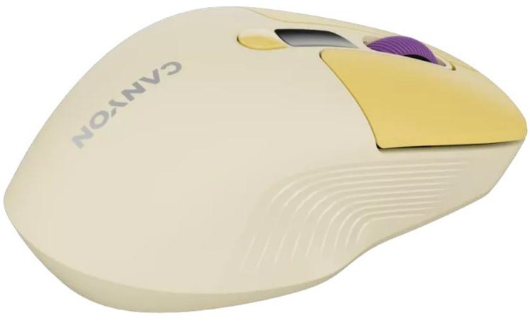 Миша CANYON MW-26 LCD Silent Dual Mode Yellow (CNS-CMSW26Y) · 4