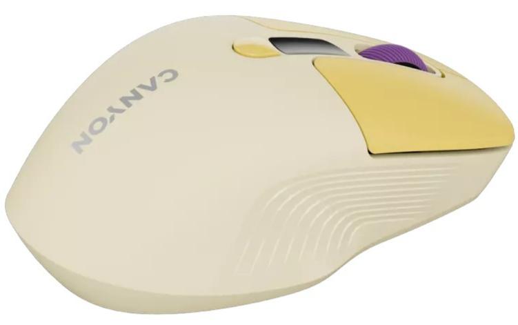 Миша CANYON MW-26 LCD Silent Dual Mode Yellow (CNS-CMSW26Y) · 6
