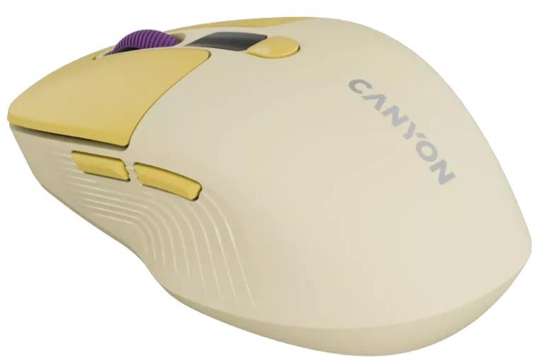 Миша CANYON MW-26 LCD Silent Dual Mode Yellow (CNS-CMSW26Y) · 3