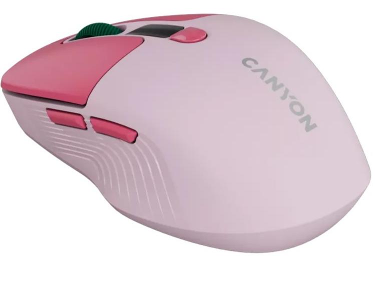 Миша CANYON MW-26 LCD Silent Dual Mode Pink (CNS-CMSW26P) · 3