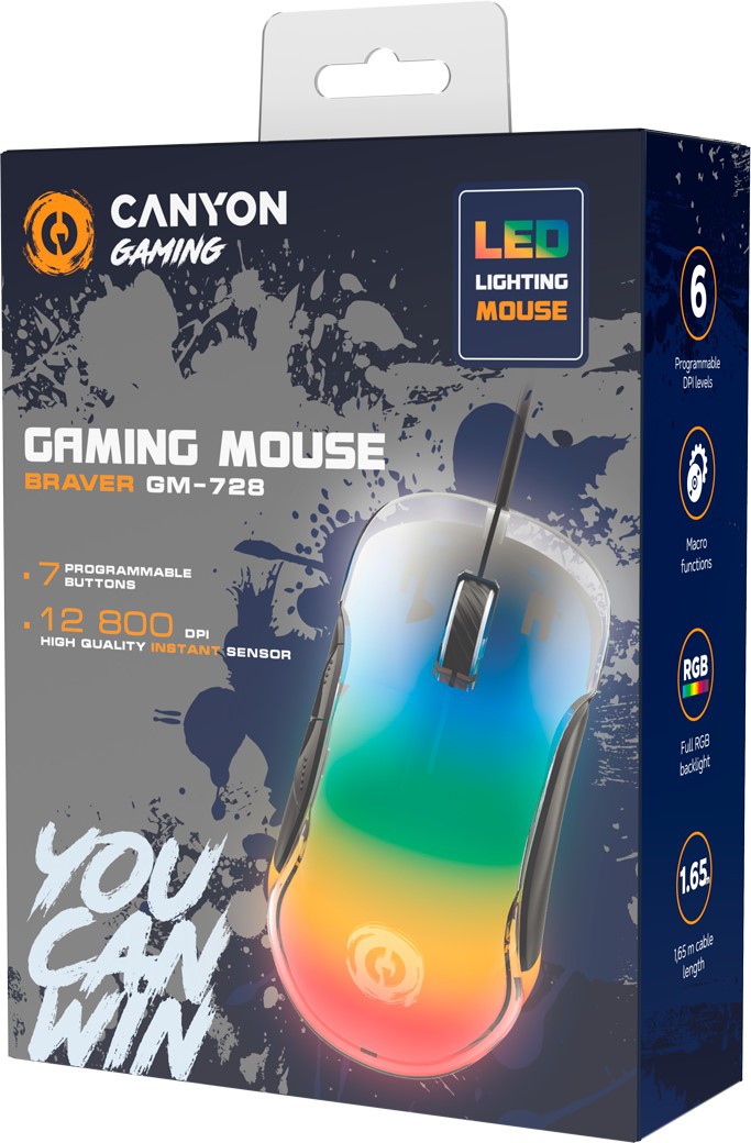 Ігрова миша CANYON Braver GM-728 Black (CND-SGM728) · 5