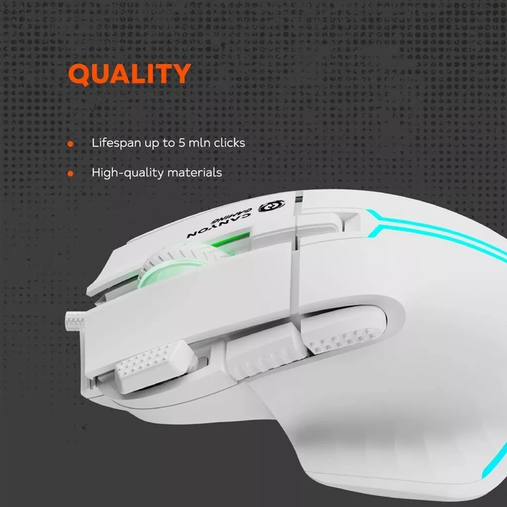 Ігрова миша CANYON Fortnax GM-636 RGB White (CND-SGM636W) · 6