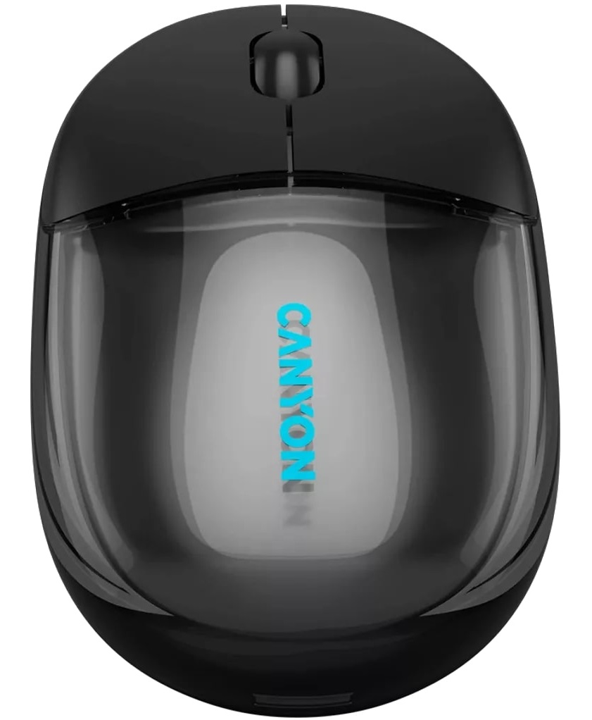 Миша CANYON OnClick 24 Transparent Black (CNS-CMSW24B) · 2