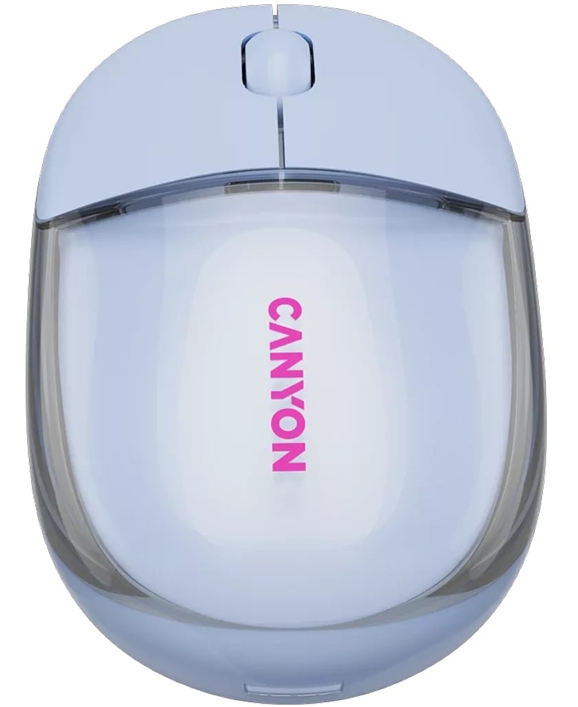 Миша CANYON OnClick 24 Transparent Blue (CNS-CMSW24BL) · 2