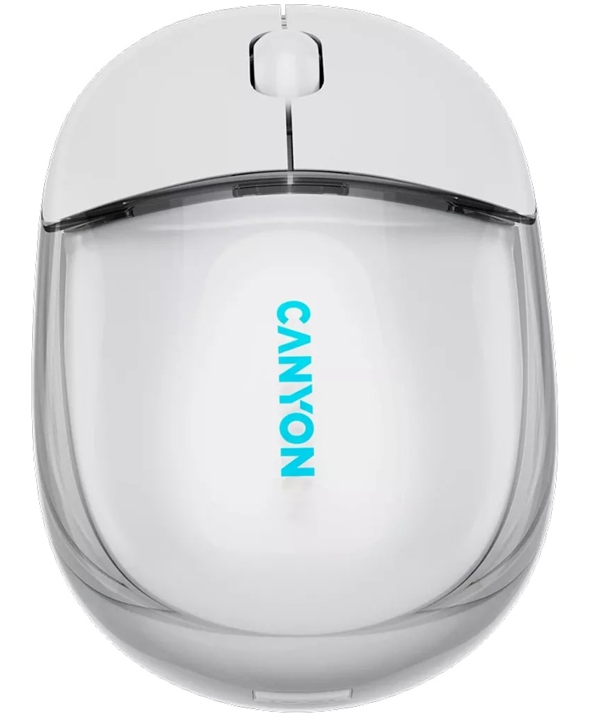 Миша CANYON OnClick 24 Transparent White (CNS-CMSW24W) · 2