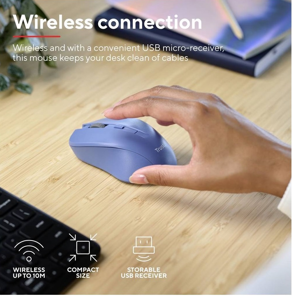 Миша TRUST Mydo Silent WL Blue (25041) · 5