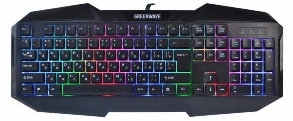 

Клавиатура игровая GREENWAVE KB-GM-115L, Black