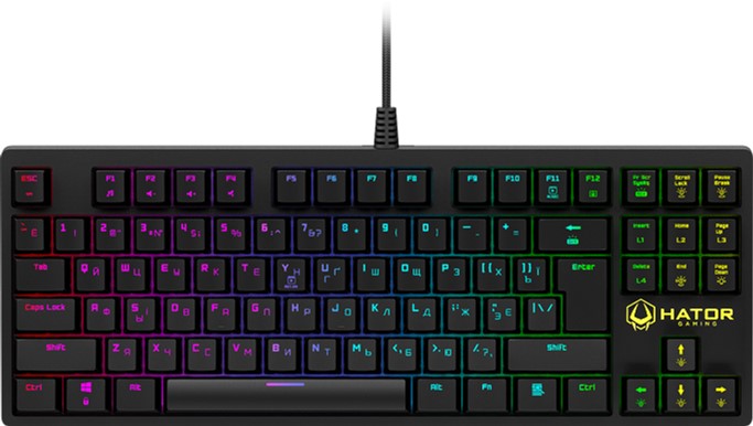 

Клавиатура HATOR Rockfall TKL Optical Black (HTK-620)