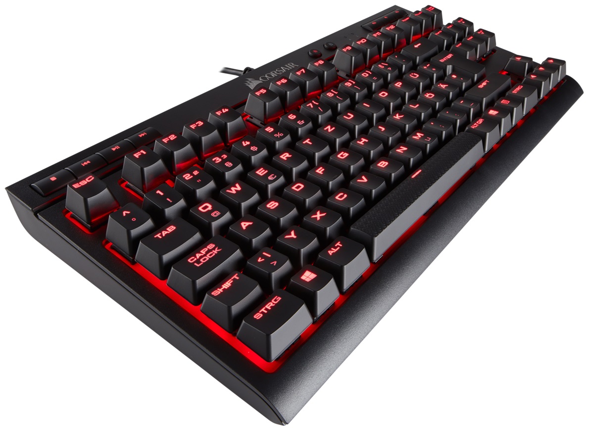 Клавіатура ігрова CORSAIR K63 RGB Cherry MX Red USB Black (CH-9115020-RU) · 2