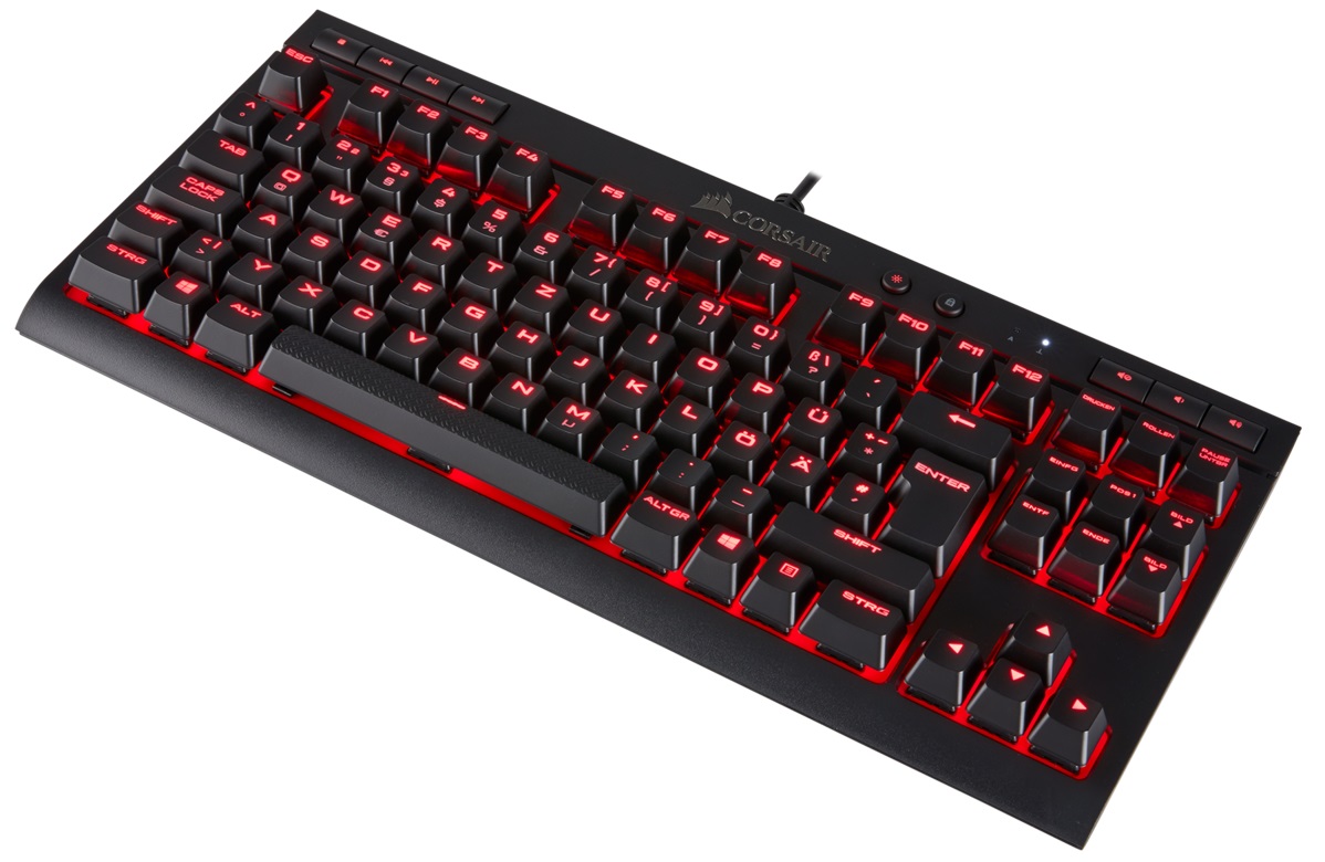 Клавіатура ігрова CORSAIR K63 RGB Cherry MX Red USB Black (CH-9115020-RU) · 3