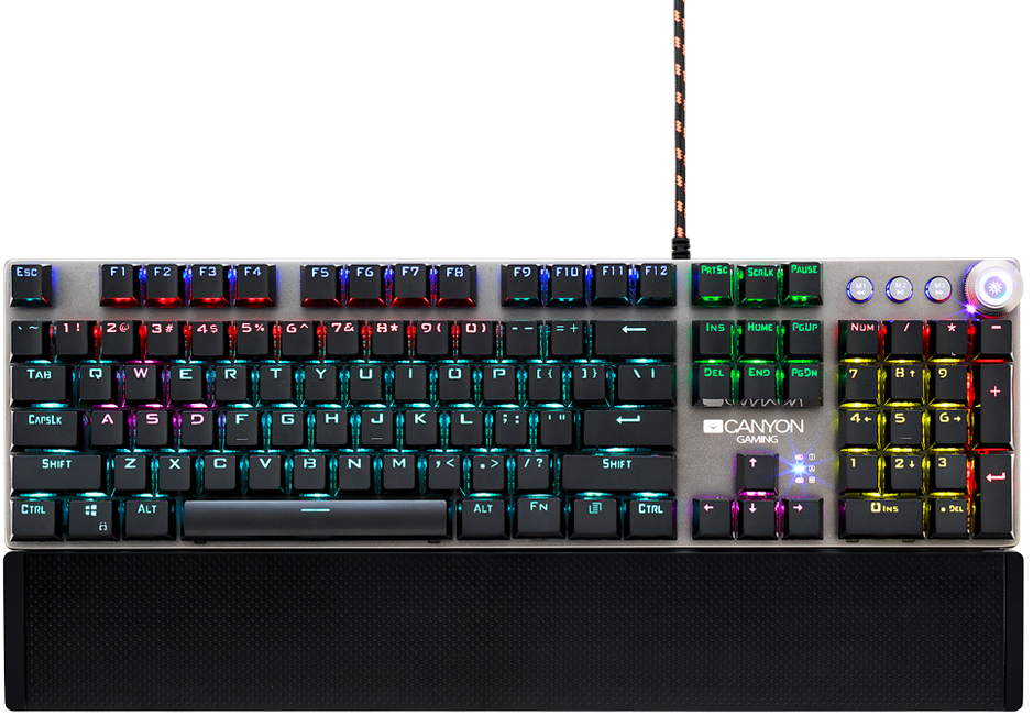 Ігрова клавіатура CANYON Nightfall GK-7 USB Black (CND-SKB7-RU) · 2