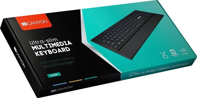 Клавіатура CANYON CNS-HKB6-RU USB Black · 2
