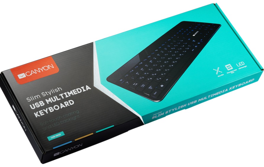 Клавіатура CANYON CNS-HKB5RU USB Black · 2