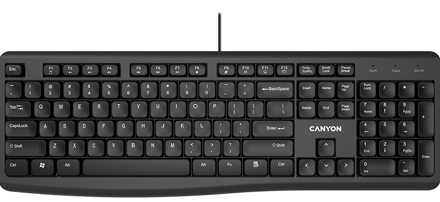 Клавіатура CANYON KB-50 USB Black (CNE-CKEY5-RU)