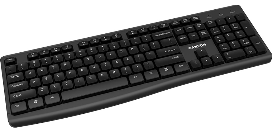 Клавіатура CANYON KB-W50 Wireless Black (CNS-HKBW05-RU) · 3