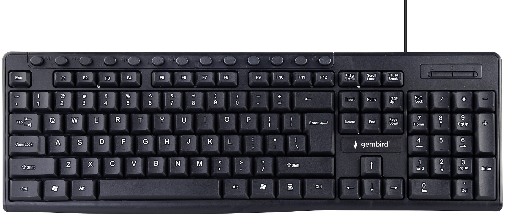 Клавіатура GEMBIRD KB-UM-107-UA USB Black в Києві