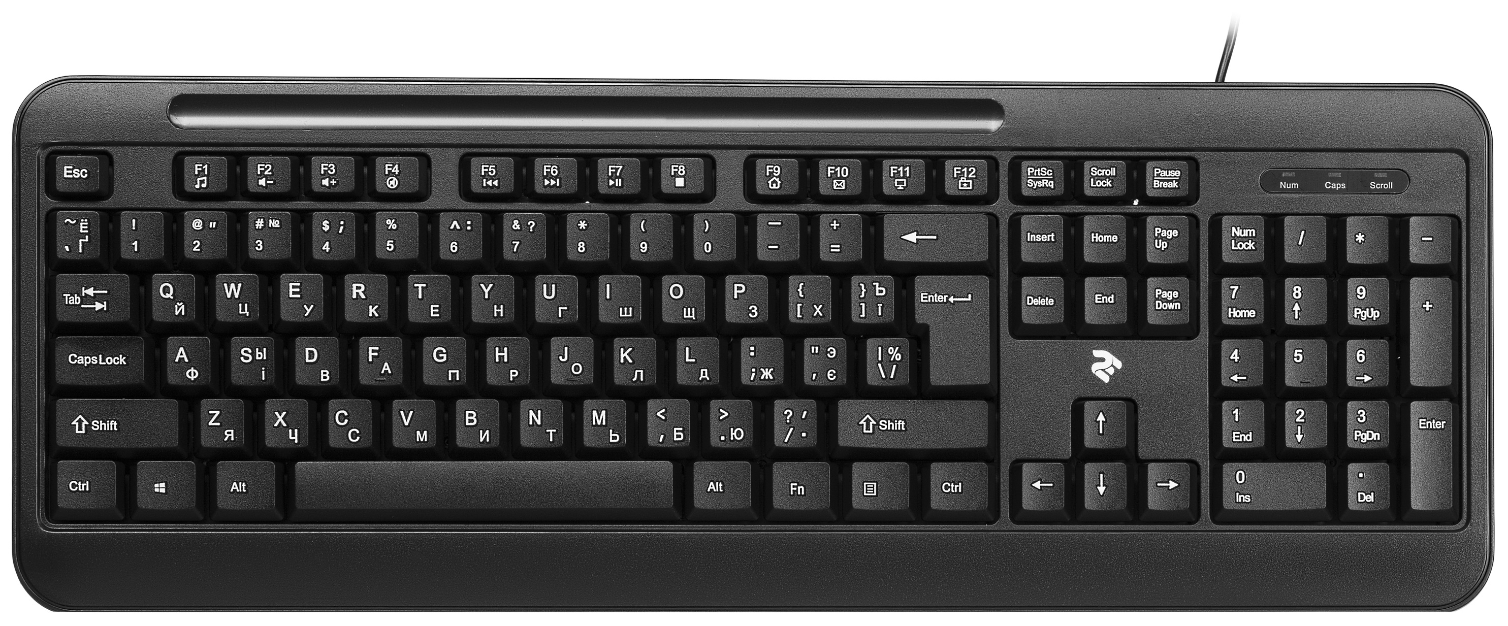 Клавиатура 2E KM1040 Black USB (2E-KM1040UB) в Киеве