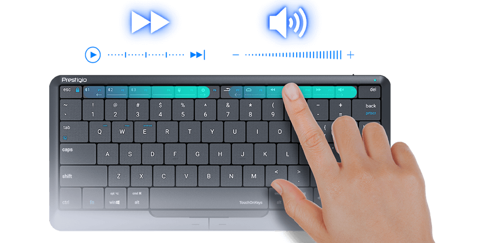 ᐉ Клавиатура PRESTIGIO Click&Touch 2 Bluetooth (PSKEY2SGRU