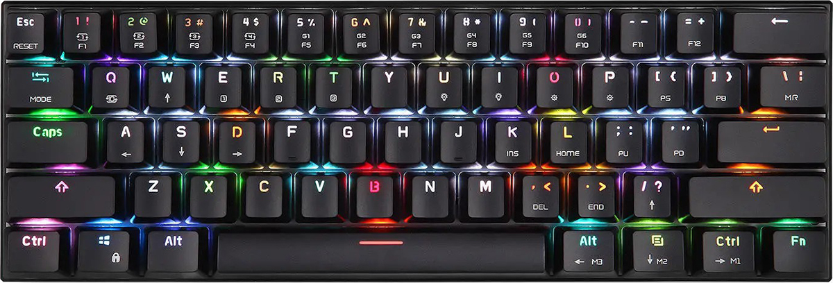 Ігрова клавіатура MOTOSPEED CK62 Outemu Blue USB Black (mtck62bmb) в Києві