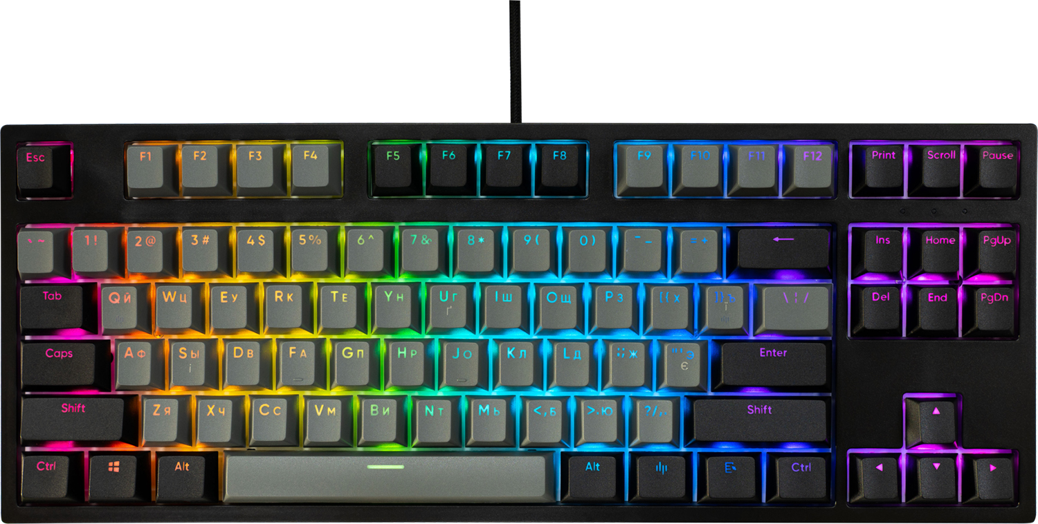 Ігрова клавіатура DARK PROJECT Pro KD87A Gateron Red 2.0 RGB Black (DP-KD-87A-004110-GRD) в Києві