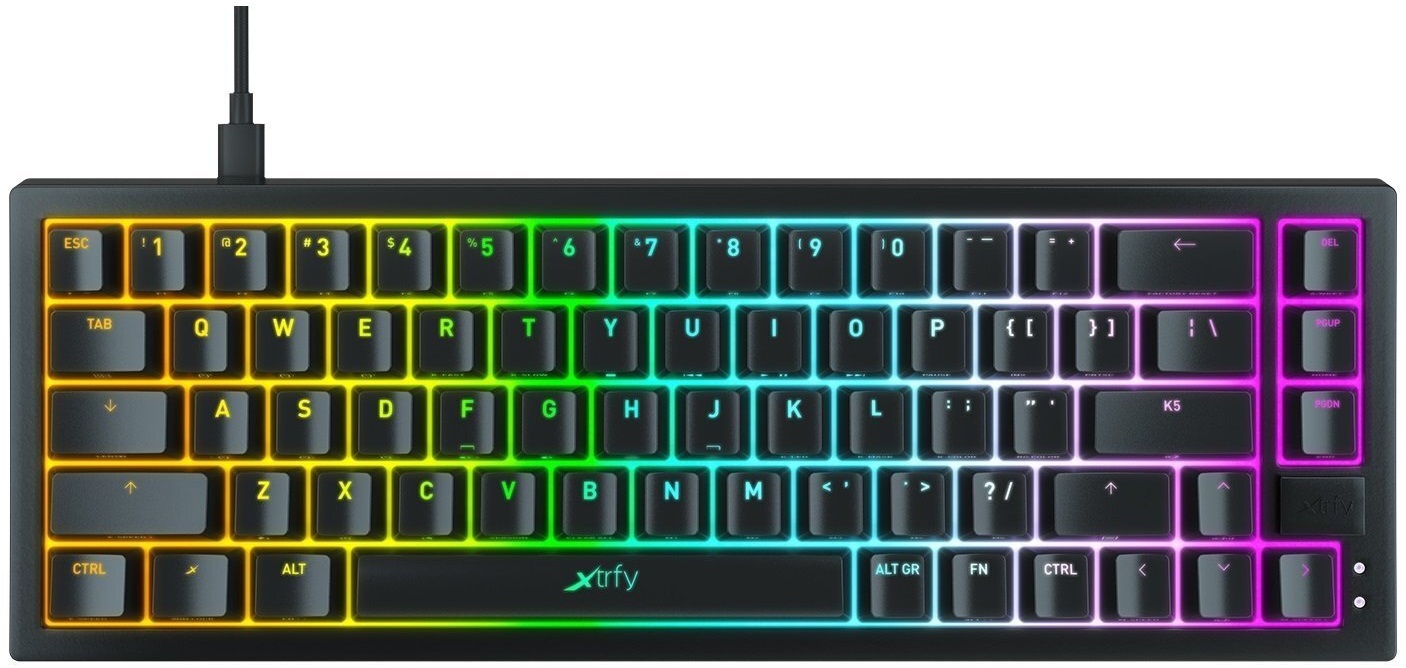 Игровая клавиатура XTRFY K5 USB Black (K5-RGB-CPT-BLACK-R-UKR) в Киеве