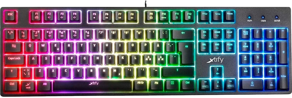 Ігрова клавіатура XTRFY K3 Semi Mech RGB UA Black (XG-K3-RGB-UKR) в Києві