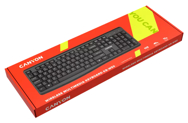 Клавіатура CANYON KB-W50 Wireless Black (CNS-HKBW05-RU) · 4