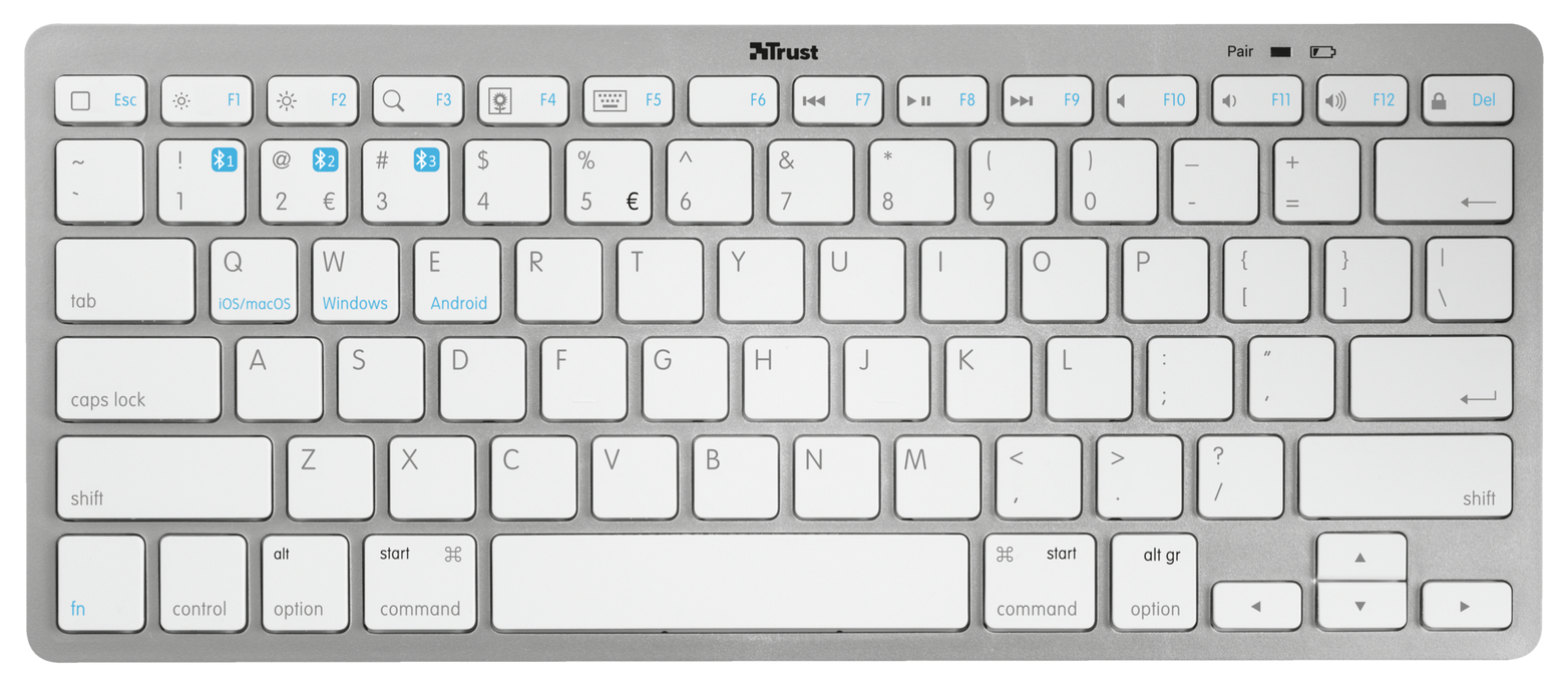 ᐉ Клавіатура TRUST Nado Bluetooth White (23752) — купити в Києві і ...