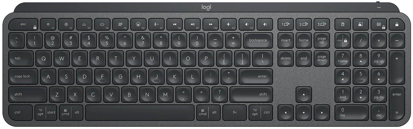 Клавіатура LOGITECH MX Master Keys Bluetooth Graphite (920-010251) в Києві