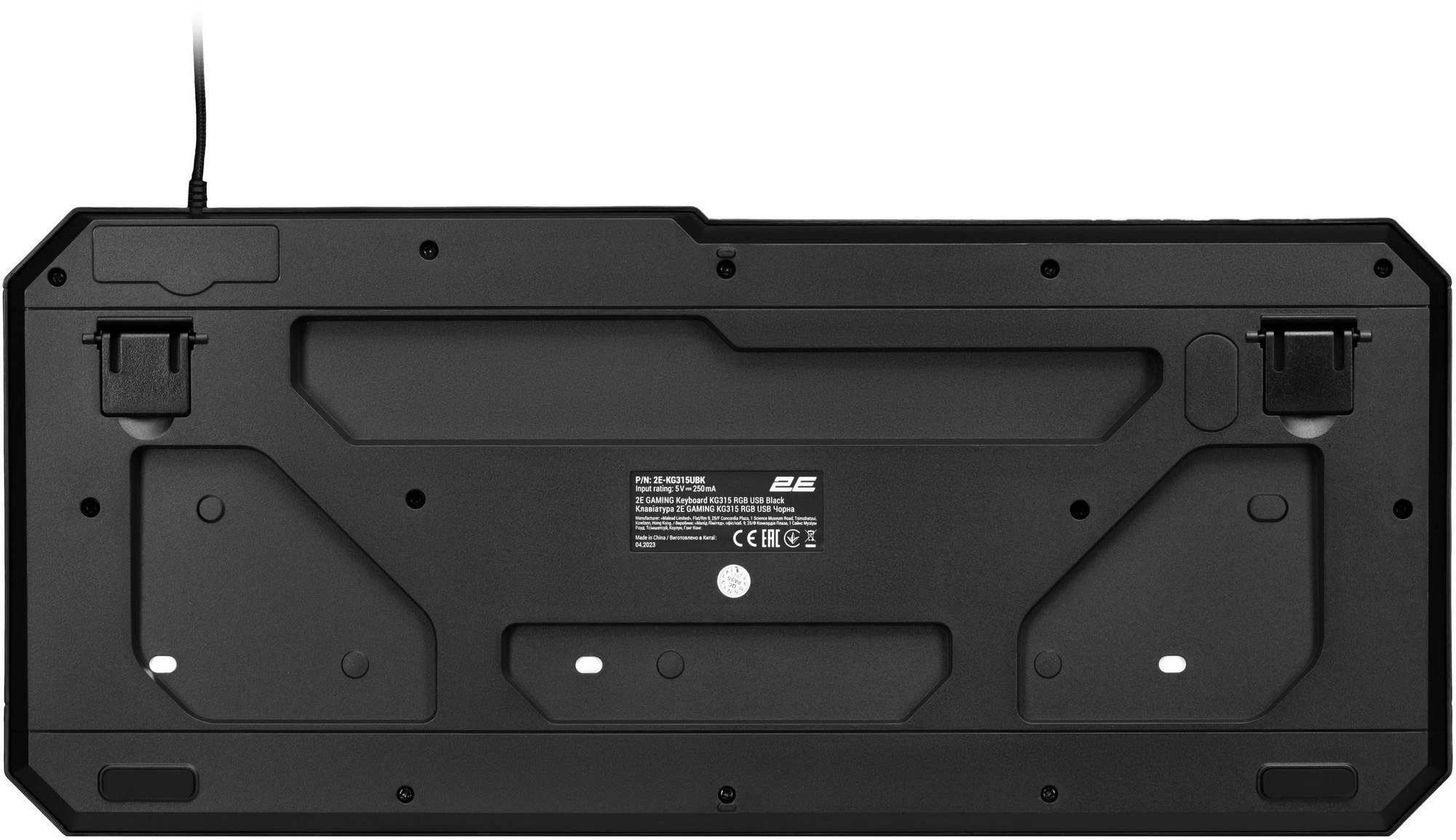 Ігрова клавіатура 2E GAMING KG315 RGB USB Black Ukr (2E-KG315UBK) · 3