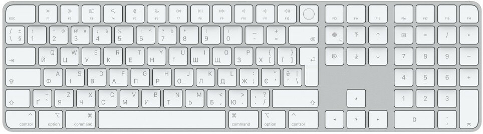 Клавиатура APPLE Magic Keyboard A2520 Numeric Ukr (MK2C3UA/A) в Киеве