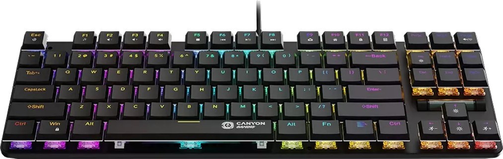 Ігрова клавіатура CANYON Cometstrike GK-50 RGB TKL (CND-SKB50-US) · 2