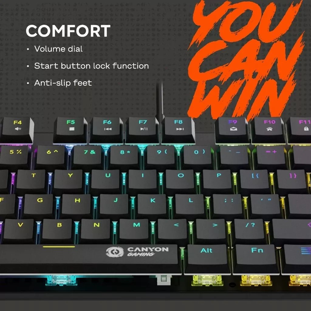 Ігрова клавіатура CANYON Cometstrike GK-50 RGB TKL (CND-SKB50-US) · 6