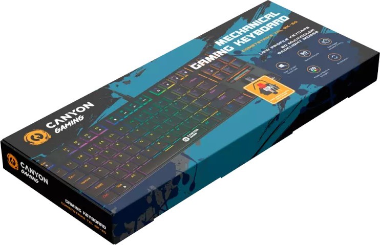 Ігрова клавіатура CANYON Cometstrike GK-50 RGB TKL (CND-SKB50-US) · 5