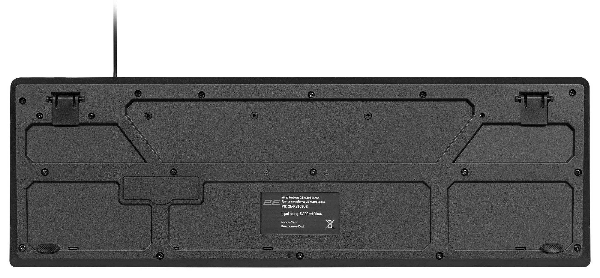 Клавіатура 2E KS108 USB Black (2E-KS108UB_UA) · 2