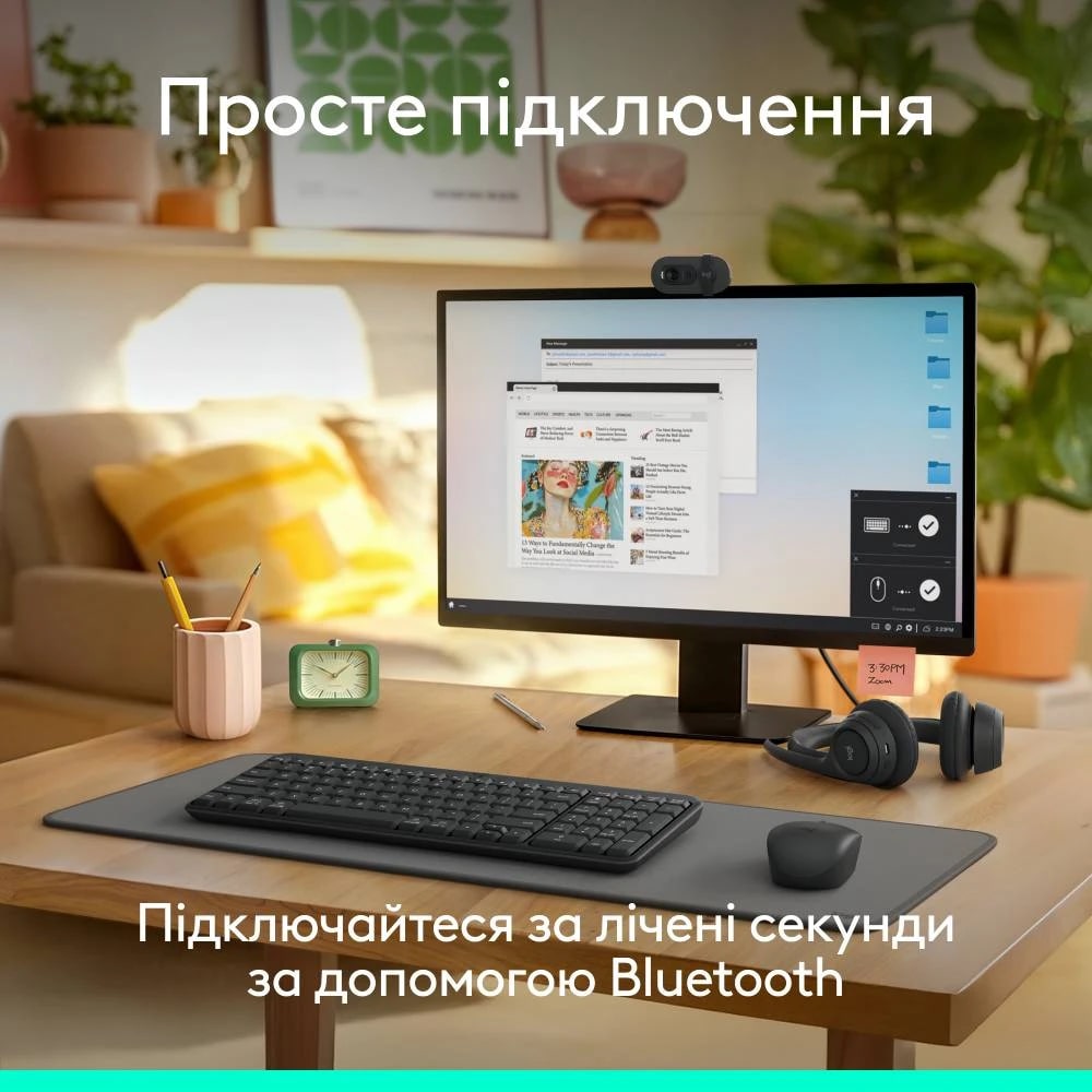Клавіатура LOGITECH K250 Graphite (920-013822) · 4
