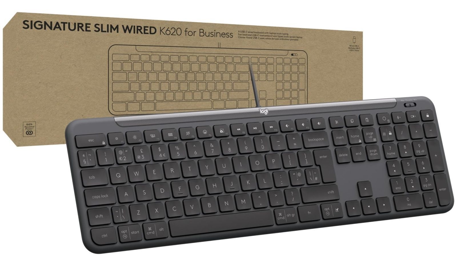 Клавіатура LOGITECH Signature Slim K620 Graphite (920-013333) · 2