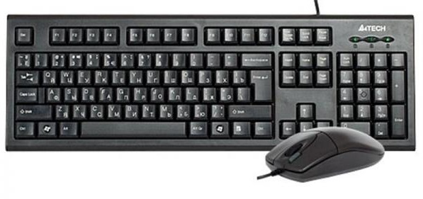

Клавиатура + мышка A4Tech KR-8520D USB Black