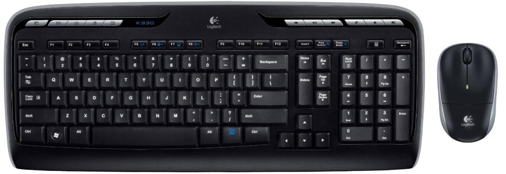 Клавіатура + миша Logitech Wireless Combo MK330 Black USB (920-003995) в Києві