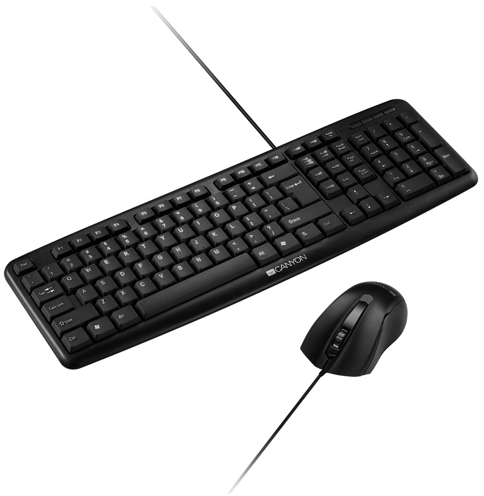 Комплект CANYON CNE-CSET1-RU USB Black · 2