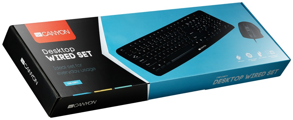 Комплект CANYON CNE-CSET1-RU USB Black · 3