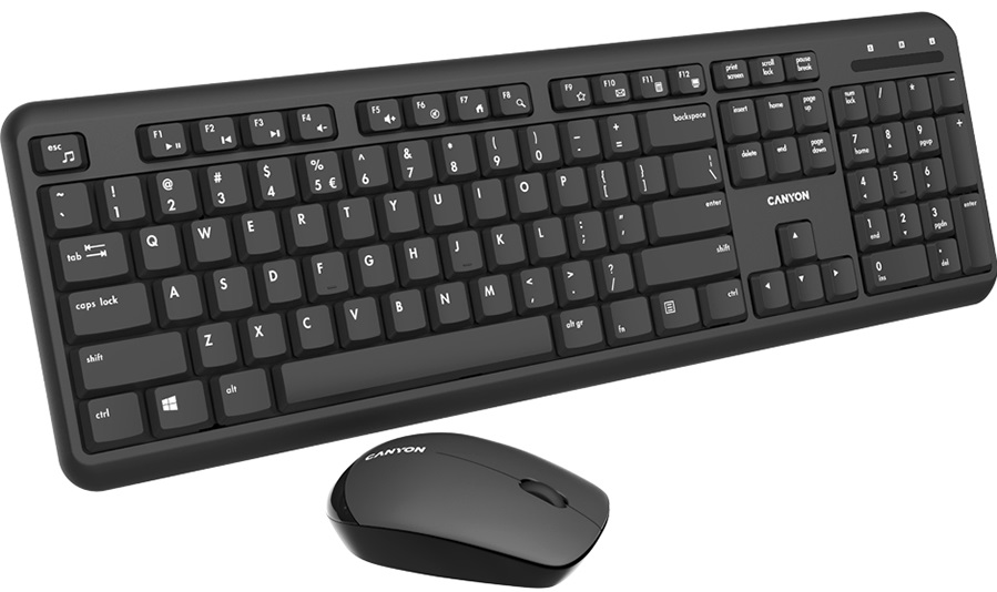 Комплект 2в1 CANYON SET-W20 Wireless Black (CNS-HSETW02-RU) · 2