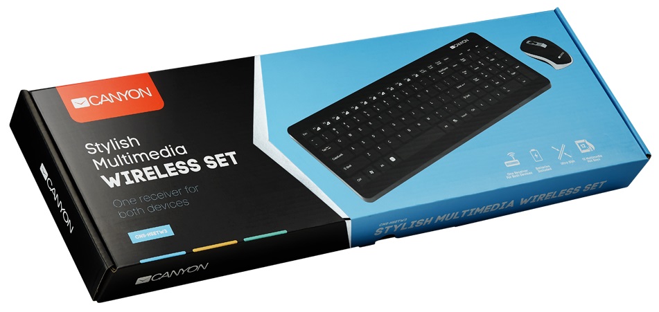 Комплект 2в1 CANYON SET-W3 Black (CNS-HSETW3-RU) · 2