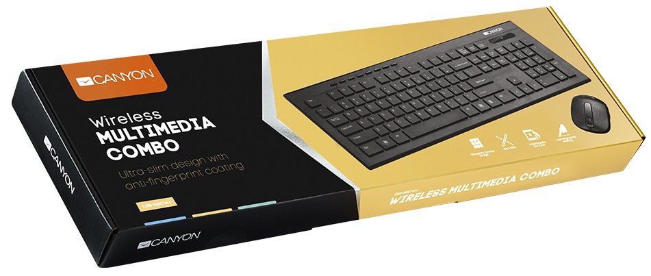 Комплект 2в1 CANYON SET-W4 Black (CNS-HSETW4-RU) · 2