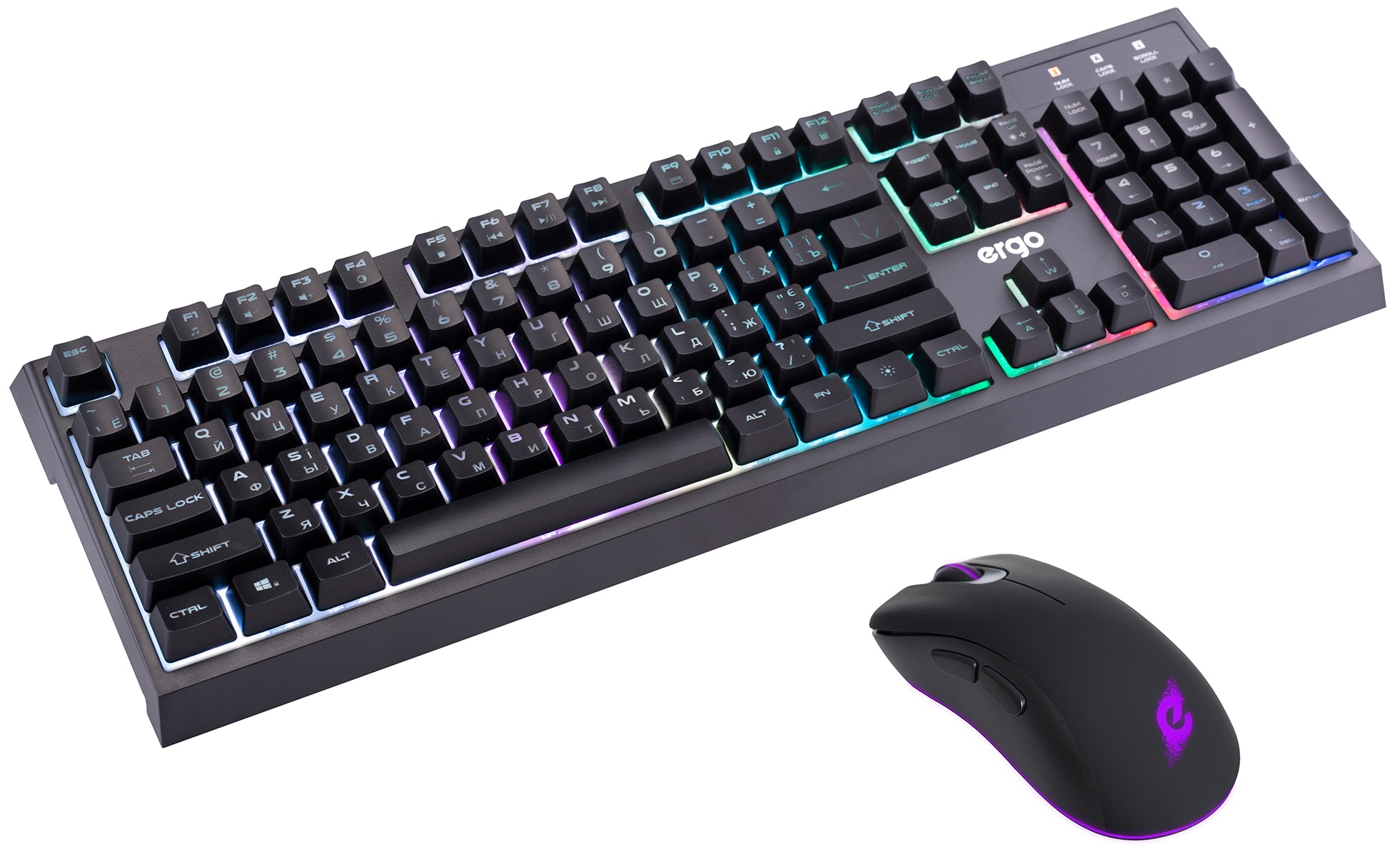 Ігровий комплект 2в1 ERGO MK-800KM Keyboard & Mouse (KIT 830+960) (6721877) · 2