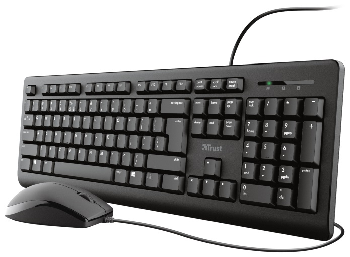 Клавіатура та миша TRUST Primo USB UA Black (24521) · 2