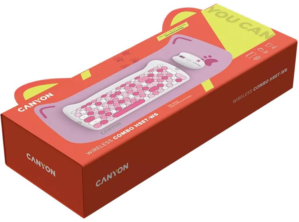 Комплект CANYON HSET-W6 Kitty Edition Pink (CNS-HSETW6PK) · 6