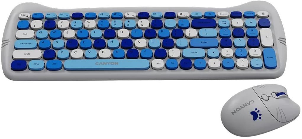 Комплект CANYON HSET-W6 Kitty Edition Blue (CNS-HSETW6BL) · 3